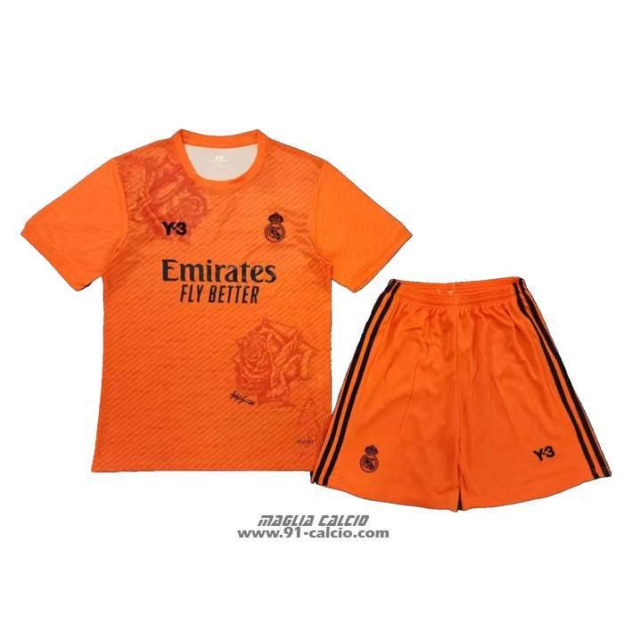 Maglia Real Madrid Y-3 Bambino 2024 Arancione